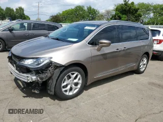 2017 Chrysler Pacifica Touring L Plus z VIN 2C4RC1EG9HR659433, wystawiony jako Copart lot #57119915 z przebiegiem 117 182 mil mil oraz Szkoda całkowita • Salvage title. Historia ofert i sprzedaży dostępna na DreamBid. Obrazek 1.
