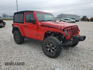 2018 Jeep Wrangler Rubicon with VIN 1C4HJXCG9JW255648, listed as a Copart auction lot 87134384 with Not provided miles and Salvage title. Bid and sale history available at DreamBid. Image 4.