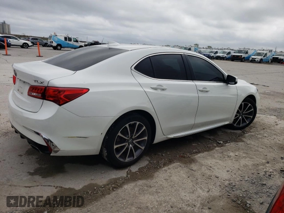 2018 Acura TLX w/Technology Pkg with VIN 19UUB2F54JA012255, listed as a Copart auction lot 51259635 with 97,035 mi miles and Salvage Title. Bid and sale history available at carsss.com. Image 3.