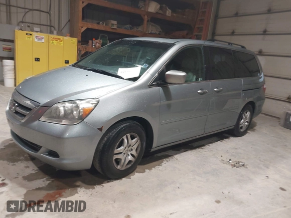 2007 Honda Odyssey EX-L with VIN 5FNRL38697B012944, listed as a IAAI auction lot 42144250 with 234,016 mi miles and . Bid and sale history available at DreamBid. Image 21.
