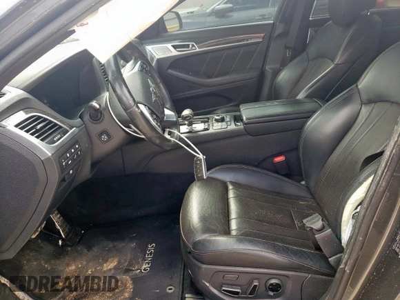 2018 Genesis G80 Sport with VIN KMHGN4JB0JU255874, listed as a Copart auction lot 54160365 with 97,440 mi miles and Salvage title. Bid and sale history available at DreamBid. Image 7.