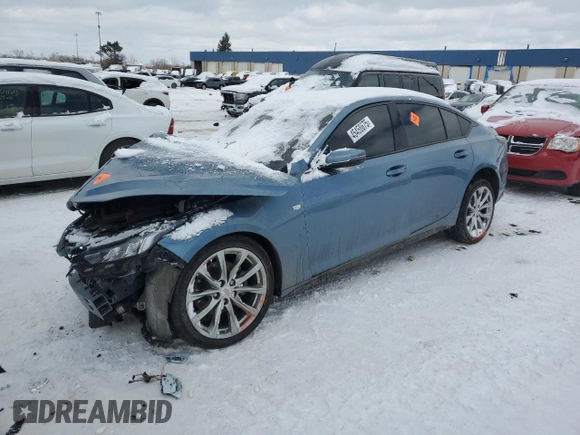 2023 Cadillac CT5 Sport z VIN 1G6DU5RK0P0125956, wystawiony jako Copart lot #45458675 z przebiegiem Nie podano mil oraz Nie do naprawy • Non repairable. Historia ofert i sprzedaży dostępna na DreamBid. Obrazek 1.