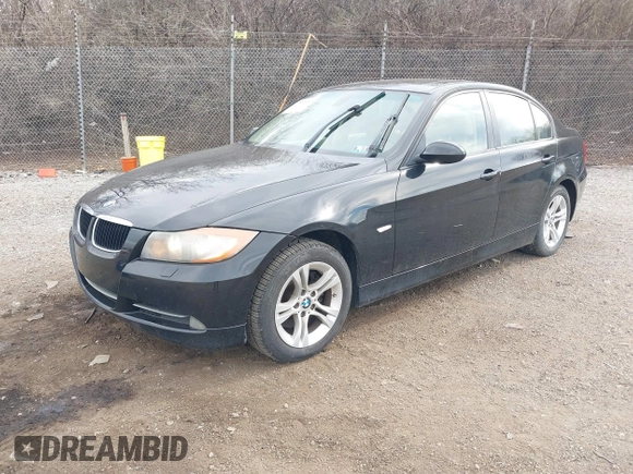 2008 BMW 3 Series 328xi with VIN WBAVC93568K036071, listed as a IAAI auction lot 41854451 with 134,735 mi miles. Bid and sale history available at carsss.com. Image 2.