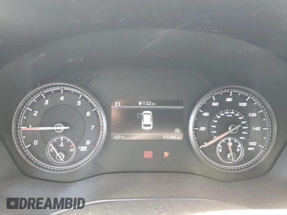 2021 Hyundai Santa Fe SE with VIN 5NMS14AJ1MH325492, listed as a Copart auction lot 52192985 with 51,545 mi miles and Salvage title. Bid and sale history available at DreamBid. Image 9.