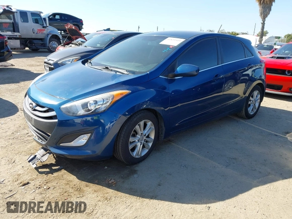 2014 Hyundai Elantra GT with VIN KMHD35LHXEU230812, listed as a IAAI auction lot 41855509 with 122,729 mi miles. Bid and sale history available at carsss.com. Image 17.