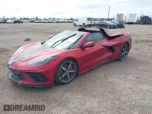 2022 Chevrolet Corvette 3LT with VIN 1G1YC3D44N5110528, listed as a IAAI auction lot 40775469 with 1 mi miles. Bid and sale history available at carsss.com. Image 2.