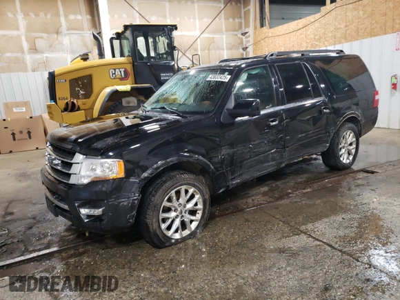 2017 Ford Expedition EL Limited with VIN 1FMJK2AT2HEA22420, listed as a Copart auction lot 43832425 with 96,595 mi miles and Salvage Title. Bid and sale history available at carsss.com. Image 1.