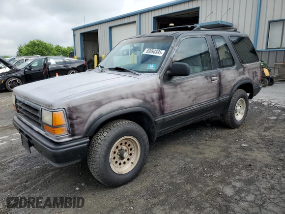 1991 Ford Explorer with VIN 1FMCU24X1MUE22373, listed as a Copart auction lot 59693395 with 41,552 mi miles and Salvage title. Bid and sale history available at DreamBid. Image 1.
