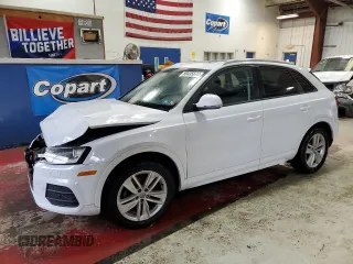 2017 Audi Q3 Premium with VIN WA1BCCFS5HR015606, listed as a Copart auction lot 80435874 with 111,172 mi miles and Salvage Title. Bid and sale history available at carsss.com. Image 1.