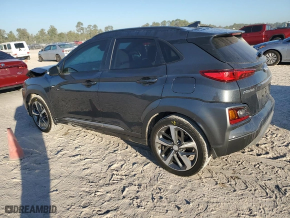 2019 Hyundai Kona Ultimate with VIN KM8K53A5XKU360373, listed as a Copart auction lot 77680714 with 67,680 mi miles and Salvage Title. Bid and sale history available at carsss.com. Image 2.
