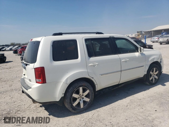 2012 Honda Pilot Touring with VIN 5FNYF4H98CB066488, listed as a Copart auction lot 50405775 with 209,840 mi miles and Salvage Title. Bid and sale history available at carsss.com. Image 3.