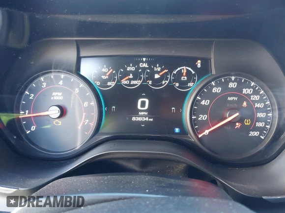 2018 Chevrolet Camaro 2SS with VIN 1G1FG1R70J0100573, listed as a IAAI auction lot 41708889 with 83,834 mi miles and . Bid and sale history available at DreamBid. Image 7.