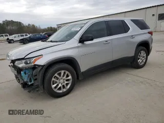 2019 Chevrolet Traverse LS with VIN 1GNERFKW8KJ145727, listed as a Copart auction lot 50228015 with 132,212 mi miles and Salvage Title. Bid and sale history available at carsss.com. Image 1.