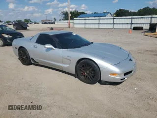 2002 Chevrolet Corvette Z06 with VIN 1G1YY12S025125563, listed as a Copart auction lot 73230004 with 93,851 mi miles and Salvage Title. Bid and sale history available at carsss.com. Image 4.