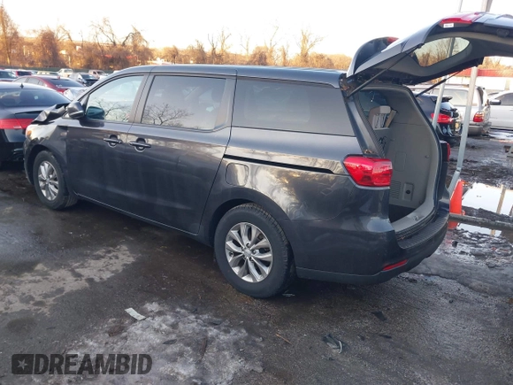 2021 Kia Sedona EX with VIN KNDMB5C17M6666739, listed as a IAAI auction lot 41423684 with 41,816 mi miles. Bid and sale history available at carsss.com. Image 3.