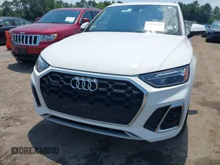 2023 Audi Q5 S line Premium Plus with VIN WA1EAAFY5P2102019, listed as a IAAI auction lot 42648755 with 49,823 mi miles and . Bid and sale history available at DreamBid. Image 6.