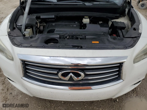 2013 Infiniti JX35 with VIN 5N1AL0MN6DC312843, listed as a Copart auction lot 74444774 with 224,979 mi miles and Salvage Title. Bid and sale history available at carsss.com. Image 12.