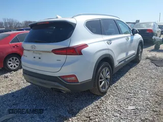 2020 Hyundai Santa Fe Limited with VIN 5NMS5CAD9LH240763, listed as a IAAI auction lot 41754101 with 66,450 mi miles. Bid and sale history available at carsss.com. Image 4.