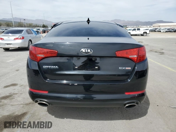 2013 Kia Optima EX with VIN 5XXGN4A71DG249169, listed as a Copart auction lot 51181635 with 83,188 mi miles and Salvage title. Bid and sale history available at DreamBid. Image 6.