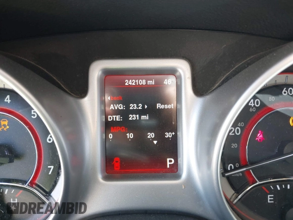 2014 Dodge Journey SE with VIN 3C4PDCAB4ET193896, listed as a IAAI auction lot 42126565 with 242,108 mi miles and . Bid and sale history available at carsss.com. Image 7.