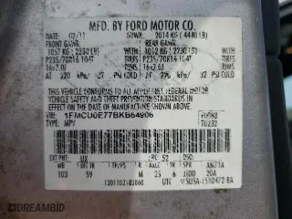 2011 Ford Escape Limited with VIN 1FMCU0E77BKB64906, listed as a Copart auction lot 45541505 with 257,959 mi miles and Salvage Title. Bid and sale history available at carsss.com. Image 13.