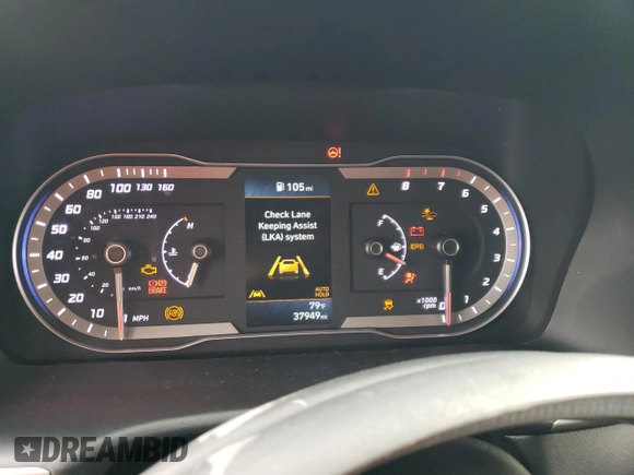 2023 Hyundai Tucson SEL with VIN 5NMJB3AEXPH198686, listed as a Copart auction lot 79963954 with 37,949 mi miles and Salvage Title. Bid and sale history available at carsss.com. Image 9.