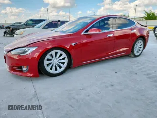 2017 Tesla Model S 60 with VIN 5YJSA1E11HF231340, listed as a Copart auction lot 62087375 with 74,303 mi miles and Salvage title. Bid and sale history available at DreamBid. Image 1.