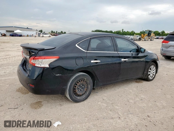 2014 Nissan Sentra SV with VIN 1N4AB7AP8EN853992, listed as a Copart auction lot 62081215 with 161,682 mi miles and Salvage title. Bid and sale history available at DreamBid. Image 3.