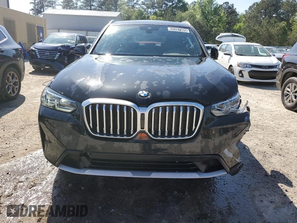 2023 BMW X3 sDrive30i with VIN 5UX43DP08P9S09531, listed as a Copart auction lot 52207305 with 32,177 mi miles and Clean Title. Bid and sale history available at DreamBid. Image 5.