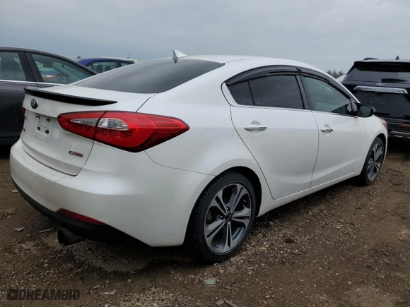 2016 Kia Forte EX with VIN KNAFX4A88G5530700, listed as a Copart auction lot 53818585 with 122,185 mi miles and Clean Title. Bid and sale history available at carsss.com. Image 3.