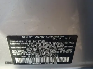 2021 Subaru Crosstrek Special Sports with VIN JF2GTHRC3MH295993, listed as a Copart auction lot 62848505 with 62,296 mi miles and Salvage title. Bid and sale history available at DreamBid. Image 12.