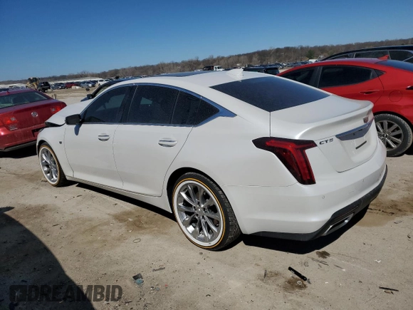 2020 Cadillac CT5 Premium Luxury with VIN 1G6DN5RK6L0152182, listed as a Copart auction lot 49895975 with 101,156 mi miles and Salvage title. Bid and sale history available at DreamBid. Image 2.