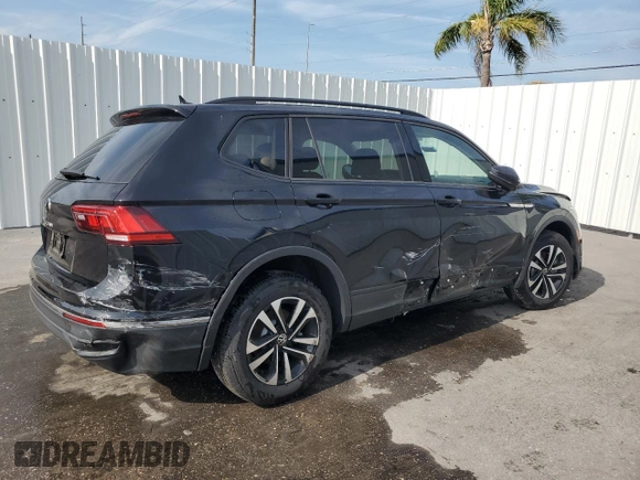 2024 Volkswagen Tiguan S с VIN 3VVRB7AXXRM218061, выставлен на аукционе Copart как лот 54159735 с пробегом 3 676 миль миль и На запчасти • Non repairable. История ставок и продаж доступна на DreamBid. Изображение 3.