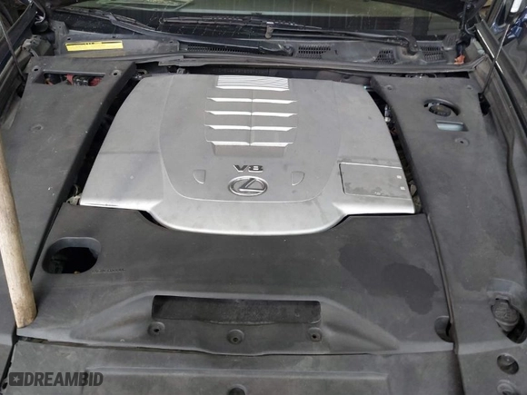 2007 Lexus LS 460 with VIN JTHBL46F575037110, listed as a IAAI auction lot 41736945 with 195,883 mi miles. Bid and sale history available at carsss.com. Image 10.