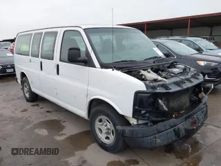2008 Chevrolet Express Cargo with VIN 1GCFG154481177504, listed as a IAAI auction lot 41891839 with 216,391 mi miles and . Bid and sale history available at DreamBid. Image 1.