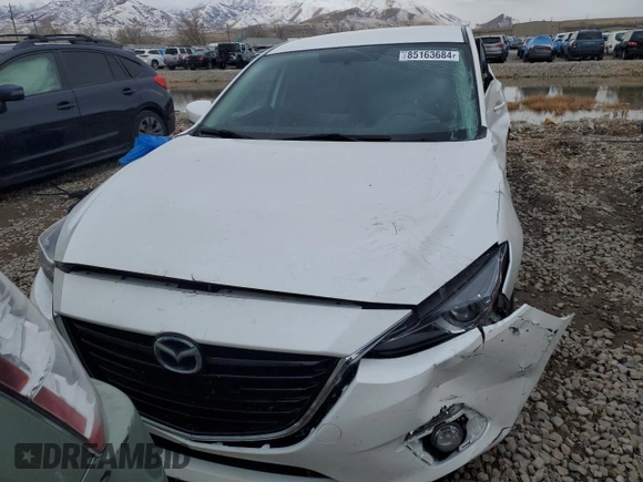 2014 Mazda 3 S Touring with VIN JM1BM1V36E1190653, listed as a Copart auction lot 85163684 with Not Provided miles and Salvage Title. Bid and sale history available at DreamBid. Image 5.
