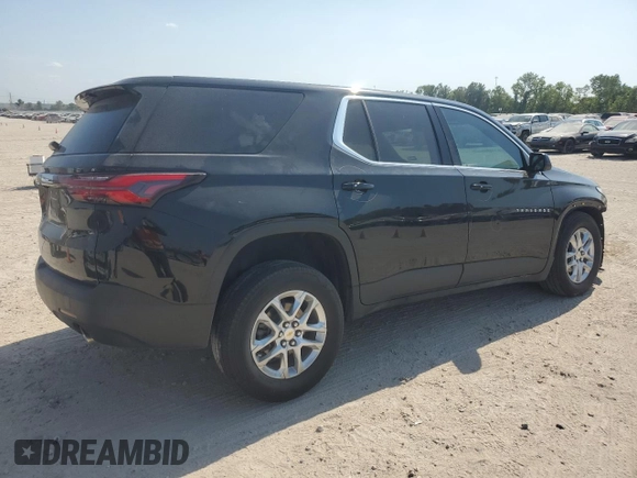 2022 Chevrolet Traverse LS with VIN 1GNERFKW1NJ101766, listed as a Copart auction lot 68106834 with 15,594 mi miles and Salvage Title. Bid and sale history available at carsss.com. Image 3.