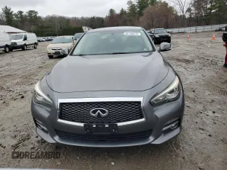 2015 Infiniti Q50 Premium with VIN JN1BV7AR1FM423058, listed as a Copart auction lot 52195215 with 94,797 mi miles and Clean Title. Bid and sale history available at carsss.com. Image 5.