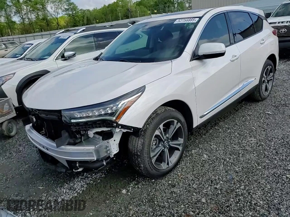 2024 Acura RDX Advance with VIN 5J8TC2H71RL014455, listed as a Copart auction lot 52756885 with 8,113 mi miles and Salvage title. Bid and sale history available at DreamBid. Image 12.