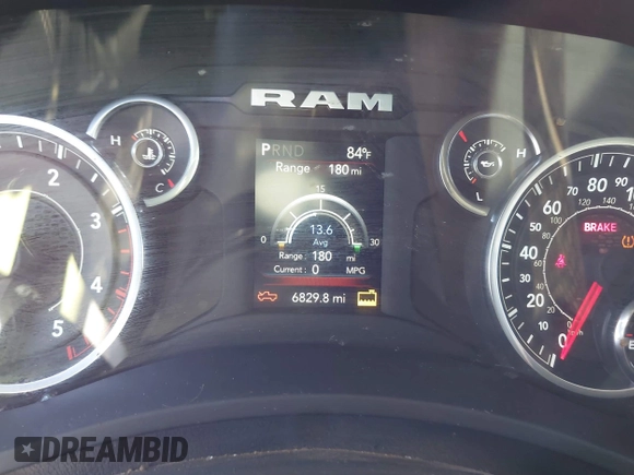 2024 Ram 2500 Tradesman with VIN 3C6UR5CL3RG221120, listed as a IAAI auction lot 42153161 with 6,829 mi miles and . Bid and sale history available at DreamBid. Image 7.