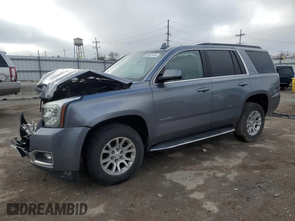 2020 GMC Yukon SLT with VIN 1GKS2BKC3LR281219, listed as a Copart auction lot 86441414 with 92,264 mi miles and Salvage Title. Bid and sale history available at carsss.com. Image 1.