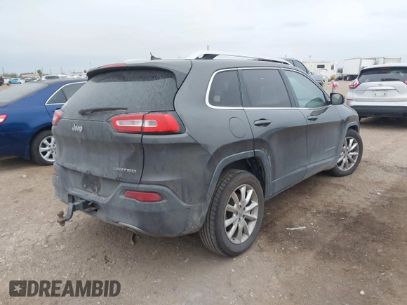 2014 Jeep Cherokee Limited with VIN 1C4PJLDS9EW301718, listed as a IAAI auction lot 41615778 with 114,022 mi miles and . Bid and sale history available at DreamBid. Image 4.