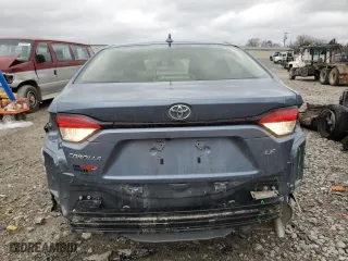 2024 Toyota Corolla LE with VIN JTDB4MEEXR3021359, listed as a Copart auction lot 47384755 with 35,665 mi miles and Salvage Title. Bid and sale history available at carsss.com. Image 6.