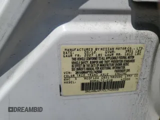 2012 Nissan Sentra SR with VIN 3N1AB6AP7CL742550, listed as a Copart auction lot 59290745 with 85,470 mi miles and Salvage title. Bid and sale history available at DreamBid. Image 12.
