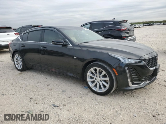 2021 Cadillac CT5 Luxury z VIN 1G6DM5RK9M0113722, wystawiony jako Copart lot #82392964 z przebiegiem 83 333 mil mil oraz Czysty tytuł • Clean title. Historia ofert i sprzedaży dostępna na DreamBid. Obrazek 4.