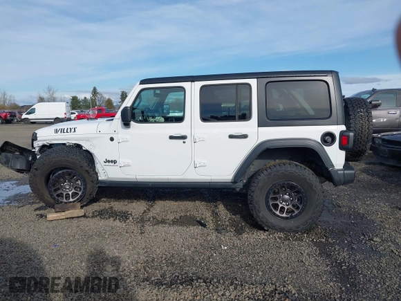 2023 Jeep Wrangler Sport with VIN 1C4HJXDG4PW567027, listed as a IAAI auction lot 41633197 with 14,782 mi miles and . Bid and sale history available at DreamBid. Image 15.
