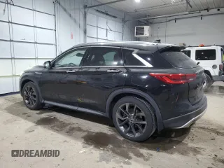 2019 Infiniti QX50 Essential z VIN 3PCAJ5M38KF103867, wystawiony jako Copart lot #86050184 z przebiegiem 111 694 mil mil oraz Szkoda całkowita • Salvage title. Historia ofert i sprzedaży dostępna na DreamBid. Obrazek 2.