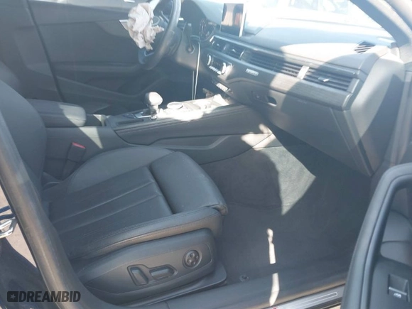 2019 Audi A5 Sportback Premium Plus with VIN WAUENCF58KA029106, listed as a IAAI auction lot 41414095 with 43,661 mi miles. Bid and sale history available at carsss.com. Image 5.