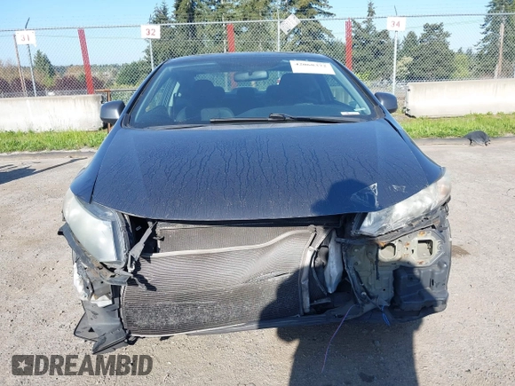 2013 Honda Civic Cpe LX with VIN 2HGFG3B5XDH502386, listed as a IAAI auction lot 42068372 with 204,360 mi miles. Bid and sale history available at carsss.com. Image 12.