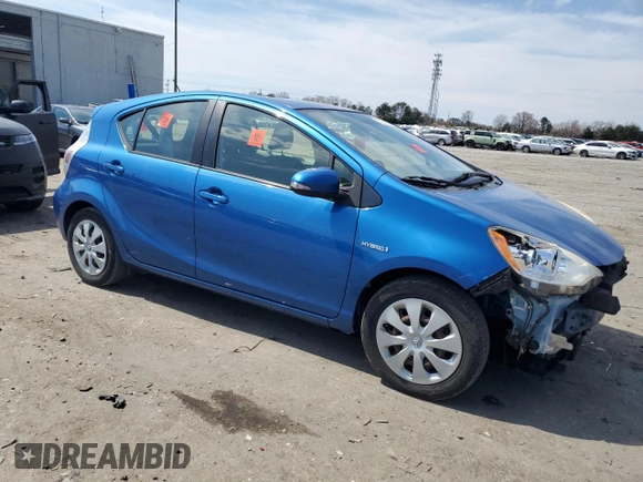 2012 Toyota Prius One with VIN JTDKDTB35C1019292, listed as a Copart auction lot 51008355 with 221,267 mi miles and Salvage Title. Bid and sale history available at carsss.com. Image 4.